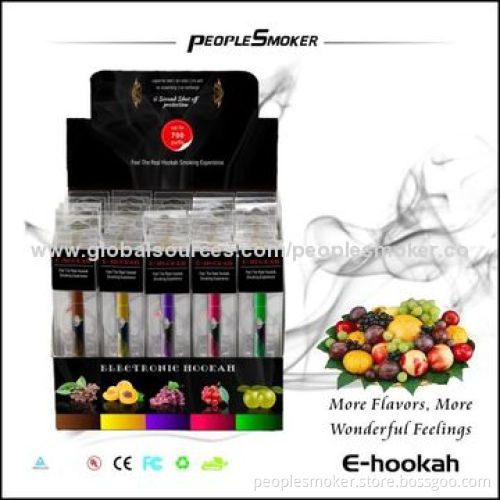 Disposable E Cigarettes with Crow Button, PVC Box Package